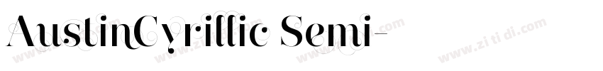 AustinCyrillic Semi字体转换